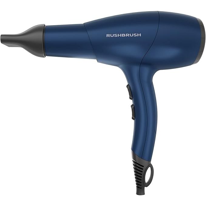 Rush Brush D3 Ultra Hair Dryer with Attachments, 2400 Watt - Navy Blue Rush Brush D3 Ultra Hair Dryer with Attachments, 2400 Watt - Navy Blue
